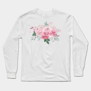 coastal floral tapestry Long Sleeve T-Shirt